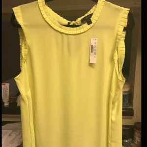 J. Crew Drapey Ruffle Trim Top - BRAND NEW